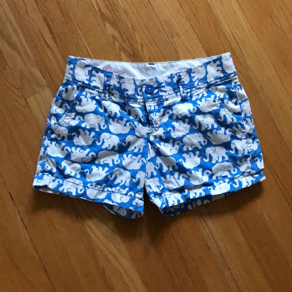 Lilly Pulitzer Callahan shorts Size 0 in Elephant
